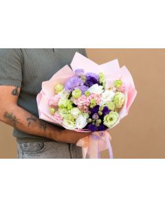 Buchet de lisianthus 13 fire multicolor