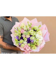 Buchet de lisianthus 25 fire multicolor