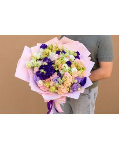 Buchet de lisianthus 35 fire multicolor