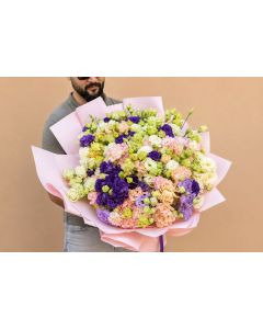 Buchet de lisianthus 51 fire multicolor