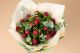 Buchet 17 bujori rosii /  grena 