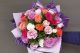 Buchet 35 trandafiri multicolori