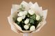 Buchet 9 bujori albi 