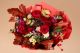 Buchet cu hortensii, trandafiri si bujori – Burgundy Elegance