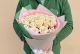 Buchet cu 25 trandafiri crem