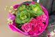 Buchet cu trandafiri si brassica Pretty Bloom