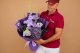 Buchet de flori elegant in nuante violet