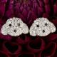 Cercei de argint 925 rodiat Catel cu pietre cubic zirconia
