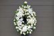 Coroana funerara lacrima cu orhidee, hortensie, trandafiri si flori de sezon