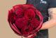 Buchet cu trandafiri rosii si celosia Toamnă de Catifea