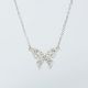 Lantisor si pandantiv din argint 925 rodiat cu pietre cubic zirconia Fluture