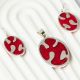 Set cercei si pandantiv din argint 925 rodiat 